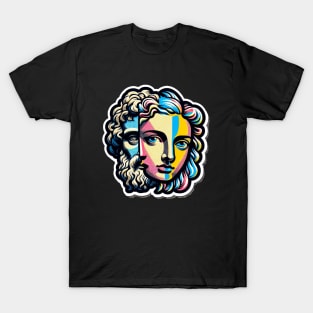 double-faced art deco T-Shirt